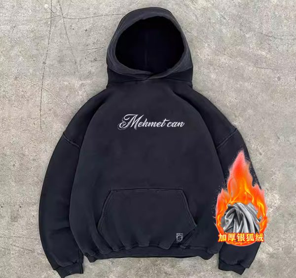Unisex 400g Heavyweight Cursive English West Coast Hoodie for Charity - Casual Streetwear, Trendy for 90s and Y2K Styles