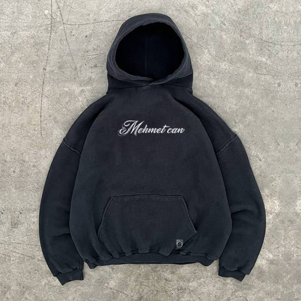 Unisex 400g Heavyweight Cursive English West Coast Hoodie for Charity - Casual Streetwear, Trendy for 90s and Y2K Styles