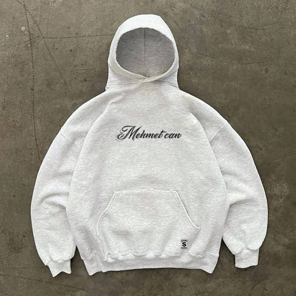 Unisex 400g Heavyweight Cursive English West Coast Hoodie for Charity - Casual Streetwear, Trendy for 90s and Y2K Styles