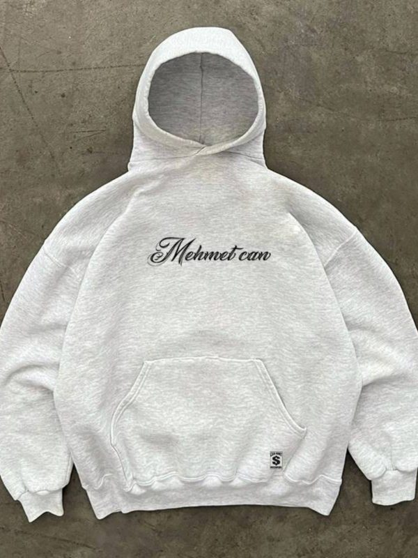 Unisex 400g Heavyweight Cursive English West Coast Hoodie for Charity - Casual Streetwear, Trendy for 90s and Y2K Styles
