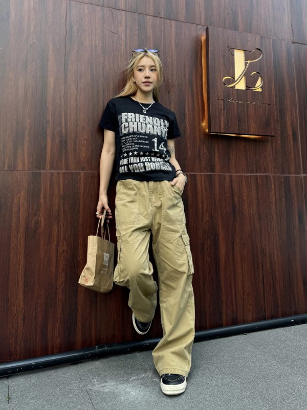Unisex American Retro Washed Straight-Leg Distressed Multi-Pocket Work Pants - Casual Street Style Long Pants for Y2K Fashion