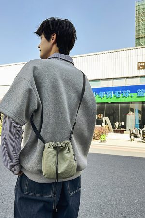 Unisex Lightweight Crossbody Bucket Bag - Casual Summer Canvas Sports Phone Bag in 2025 New Style