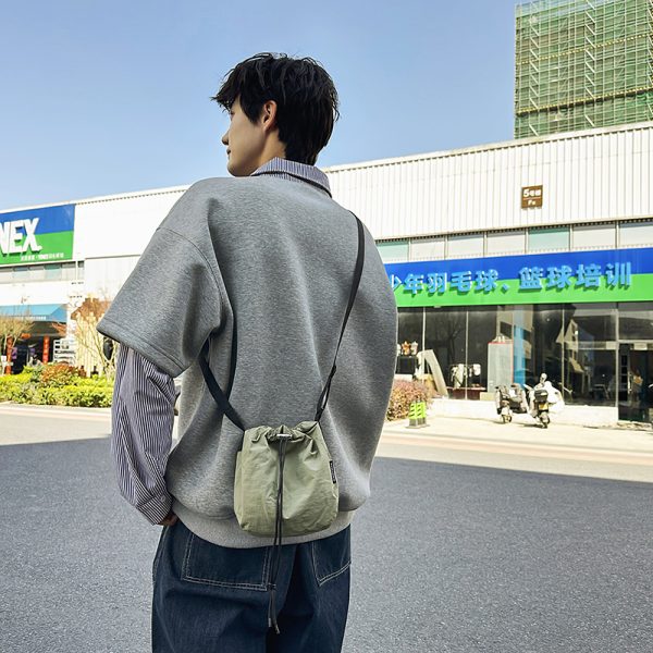 Unisex Lightweight Crossbody Bucket Bag - Casual Summer Canvas Sports Phone Bag in 2025 New Style