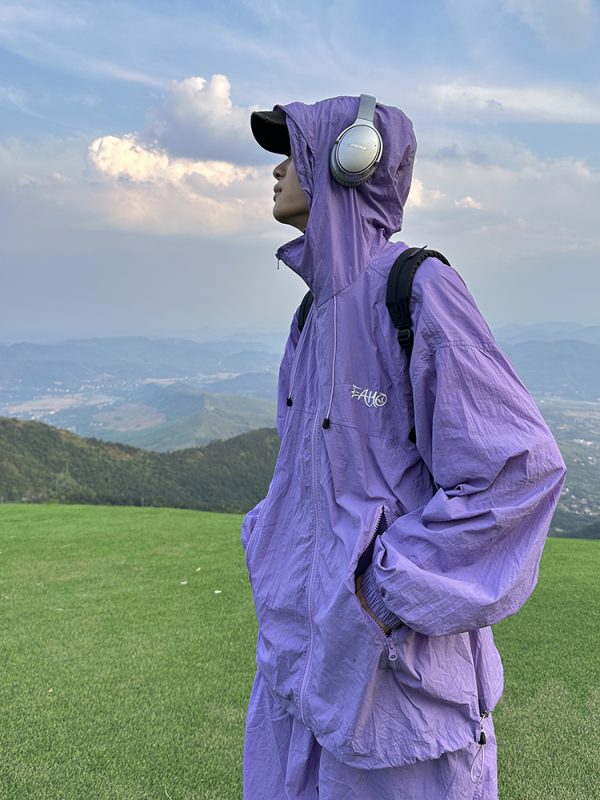 Unisex Outdoor Functional Hooded Quick-Dry Jacket - UPF50+ Sun Protection Cycling Windbreaker for Spring & Summer Adventures