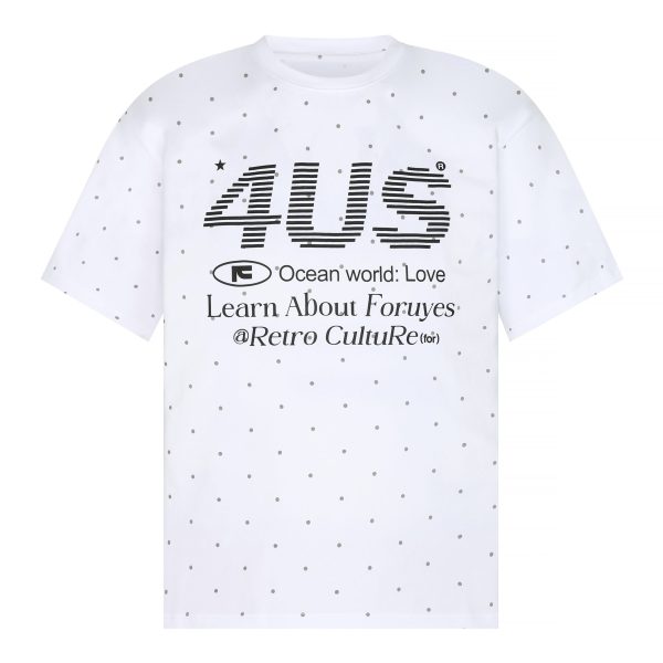Unisex Polka Dot Print Short Sleeve T-Shirt - Summer National Trend, Loose Fit, Versatile Casual Wear for Couples