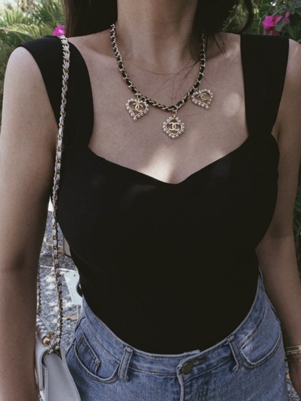Versatile Black Wide Strap Camisole - 2025 Spring/Summer, French Style, Perfect for Vacation, Y2K Inspired Fashion