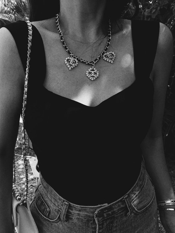 Versatile Black Wide Strap Camisole - 2025 Spring/Summer, French Style, Perfect for Vacation, Y2K Inspired Fashion