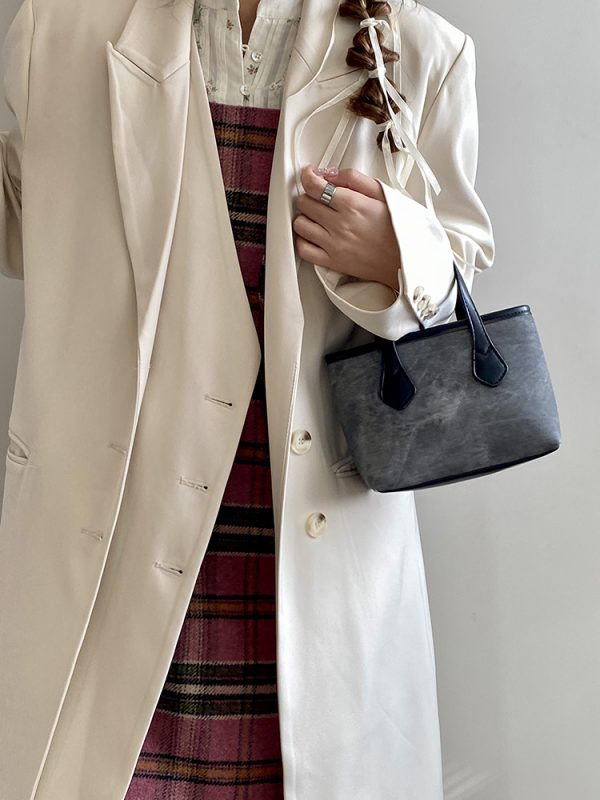 Versatile Color-Block Handheld Small Bag - High-End Fashion Shoulder Crossbody for Women - Chic 2025 Trendy Accessory