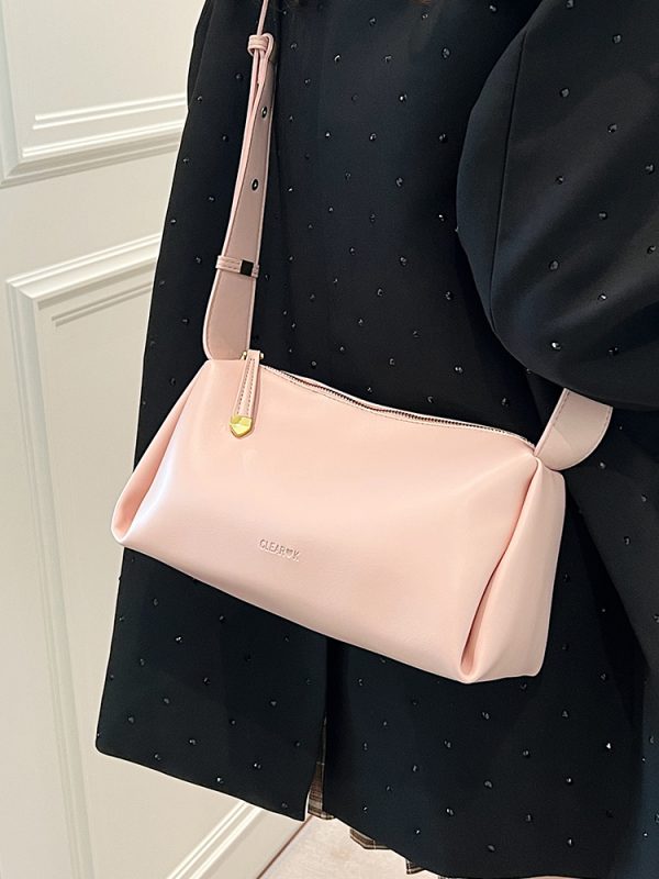Versatile Korean Minimalist High-End Shoulder Bag for Women - 2025 Spring/Summer Crossbody Commuting Collection