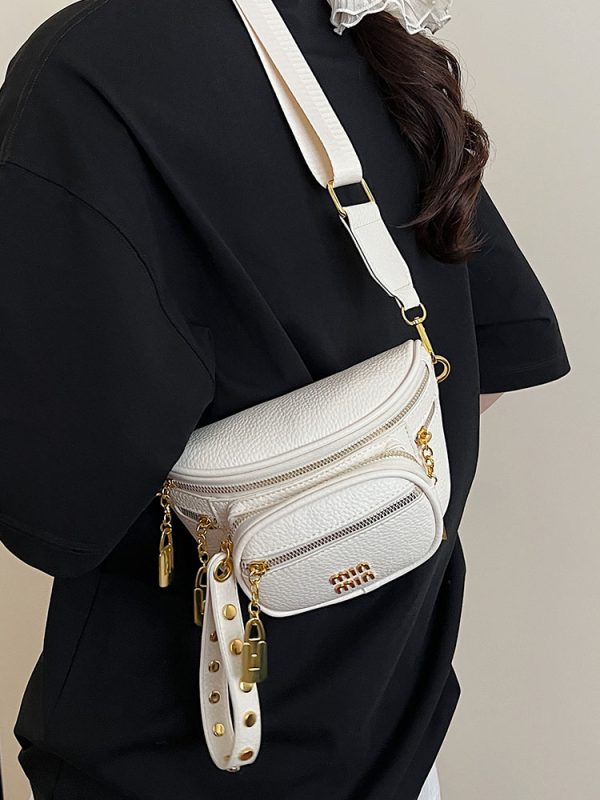 Versatile Korean-Style Wide-Strap Crossbody Saddle Bag for Women - High-End Fashionable Travel Bag for Summer 2025