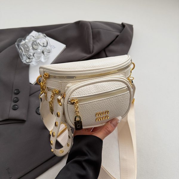 Versatile Korean-Style Wide-Strap Crossbody Saddle Bag for Women - High-End Fashionable Travel Bag for Summer 2025