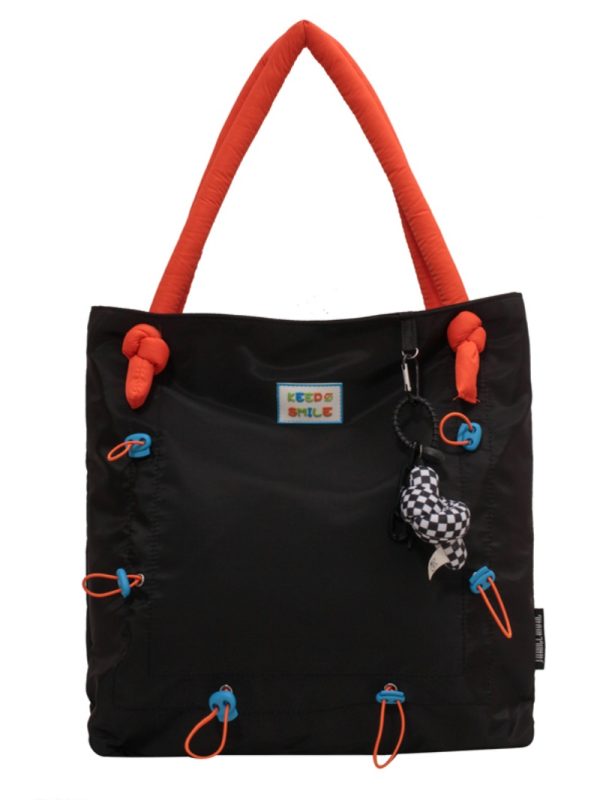 Versatile Large Capacity Nylon Canvas Tote Bag for Women - Summer Casual Shoulder Handbag, Ideal for Students and Everyday Use