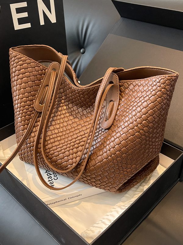 Versatile Large-Capacity Shoulder Tote Bag for Women - High-End Autumn/Winter 2025 Commuting Bag for Work and Leisure