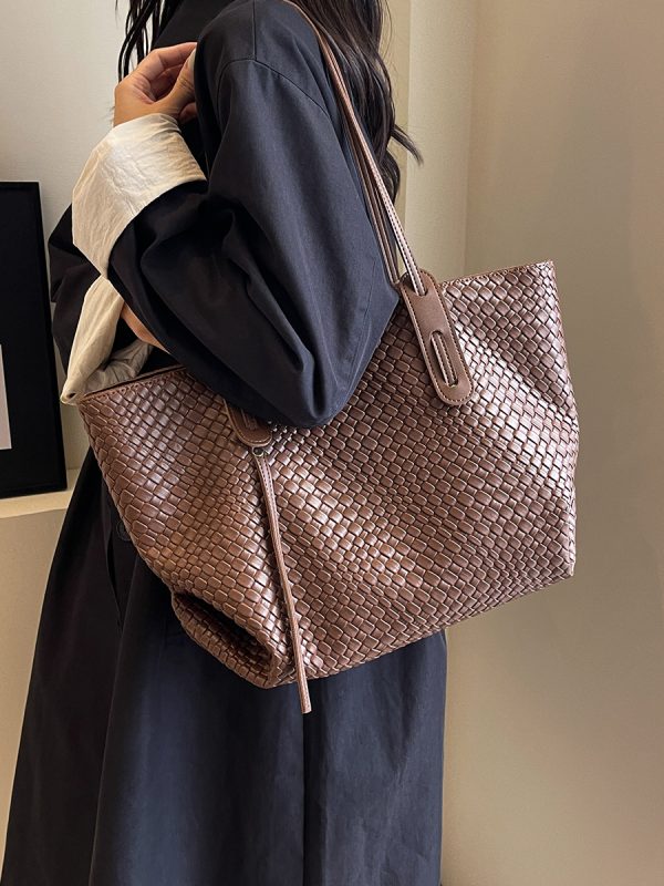 Versatile Large-Capacity Shoulder Tote Bag for Women - High-End Autumn/Winter 2025 Commuting Bag for Work and Leisure