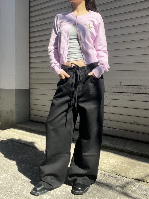 Versatile Loose Fit Wide-Leg Sweatpants with Drawstring - Solid Color, Thin Fabric, Floor-Length, Straight-Leg Style for Women