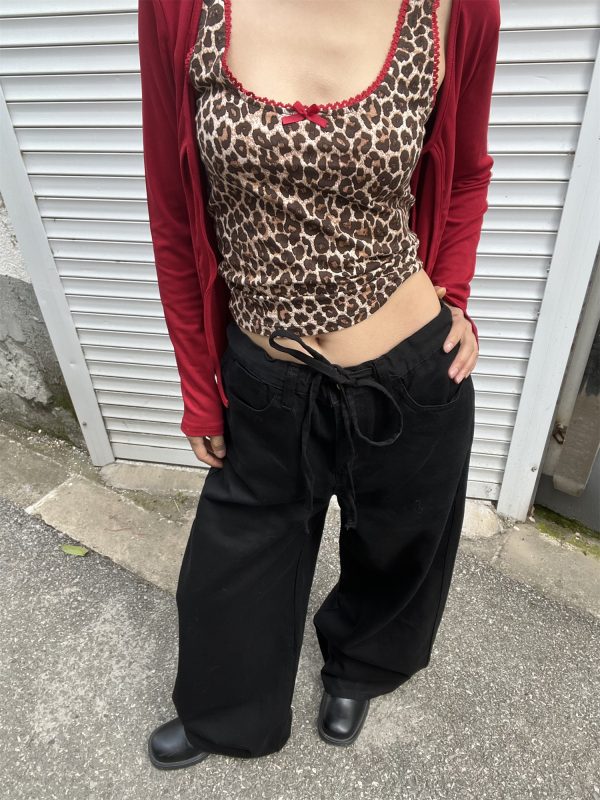 Versatile Loose Fit Wide-Leg Sweatpants with Drawstring - Solid Color, Thin Fabric, Floor-Length, Straight-Leg Style for Women