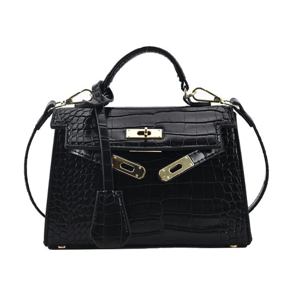 Versatile Retro Crocodile Pattern Crossbody Handbag - Small Square Bag for Spring/Summer 2025, Fashionable Women's Accessory