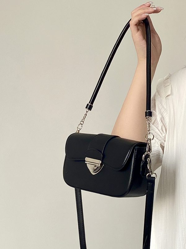 Versatile Retro Lock Shoulder Bag for Women - Niche Design Crossbody Small Bag, 2025 Trendy Fashion Accessory