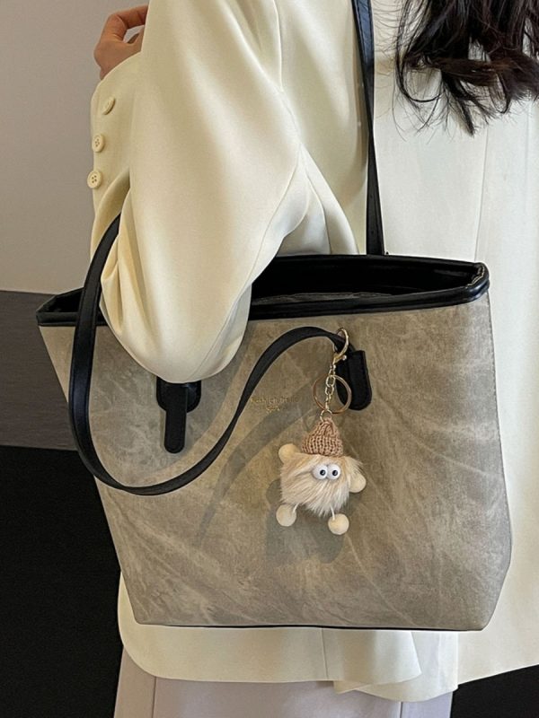 Versatile Single-Shoulder Tote Bag for Women, Large Capacity Commuter Bag, 2025 Spring/Summer Fashion, Stylish for Students