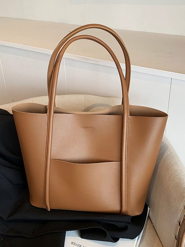 Versatile Women's Tote Bag - Large Capacity Casual Shoulder Bag in Korean Fashion for Spring/Summer 2025