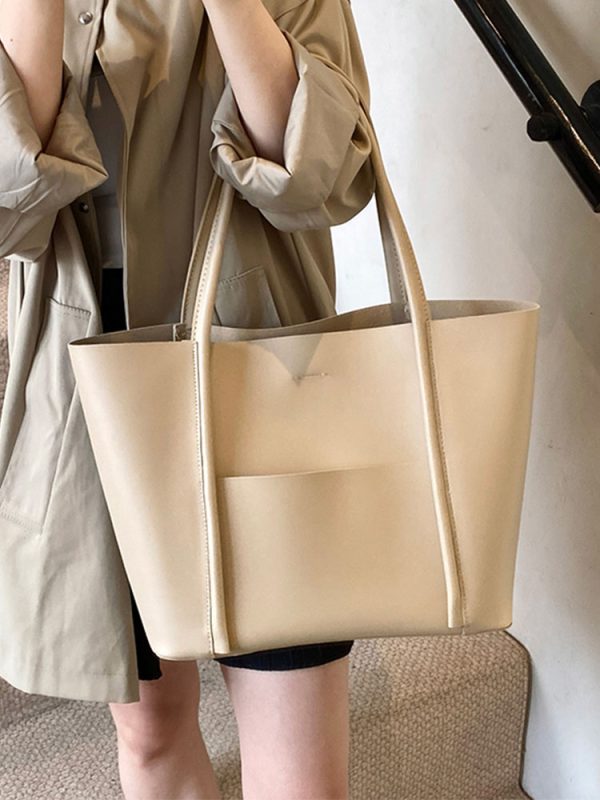 Versatile Women's Tote Bag - Large Capacity Casual Shoulder Bag in Korean Fashion for Spring/Summer 2025