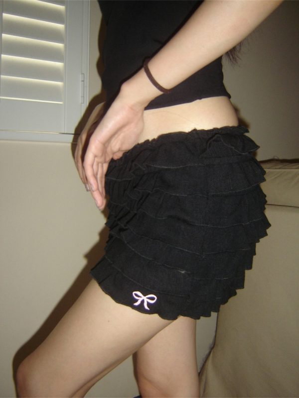 Vintage American Ballet Style Ruffled Puffed Cake Skirt Pants for Women - Cute Girl Aesthetic, Y2K Fashion, Retro Charm