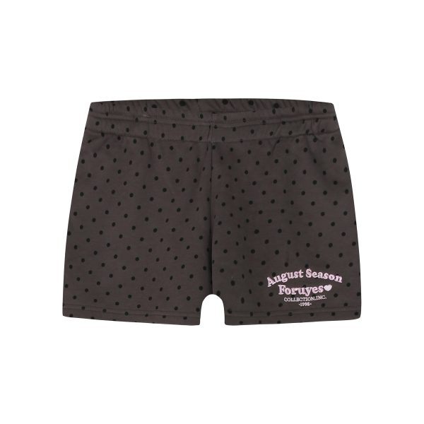 Vintage American Campus Style Polka Dot Embroidered Women's Casual Shorts - Trendy Slim Fit for Y2K and Retro Fashion