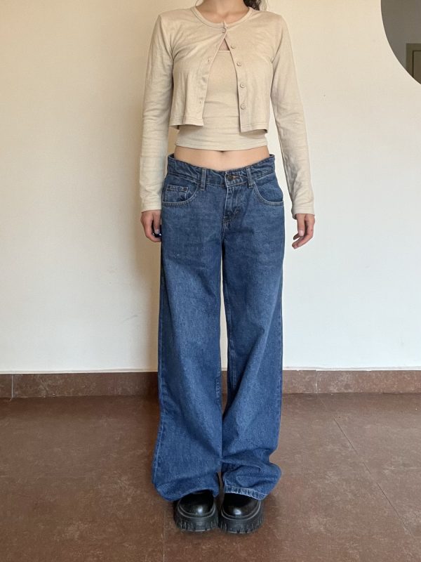 Vintage High-Quality Retro High-Rise Straight Loose-Fit Slimming Washed Denim Jeans for Women - Classic 90s Style