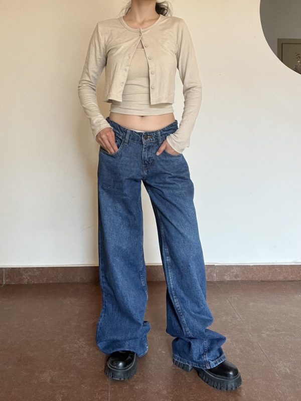 Vintage High-Quality Retro High-Rise Straight Loose-Fit Slimming Washed Denim Jeans for Women - Classic 90s Style