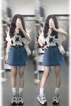 Vintage-Inspired Pure Cotton Loose Fit Short Sleeve T-Shirt for Men and Women, Plus Size, Niche Half-Sleeve Trendy Top