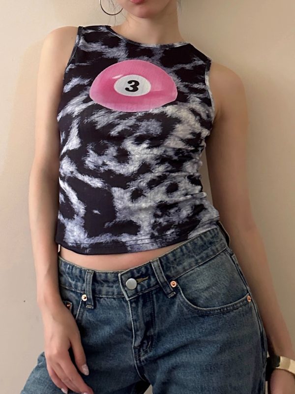 Vintage Leopard Print Slim Fit Tank Top | 2025 American Style Fashion