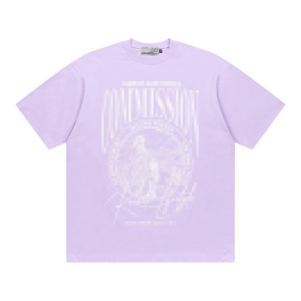 Vintage Letter Print Loose Fit Pure Cotton Couple T-Shirt in 90s Style