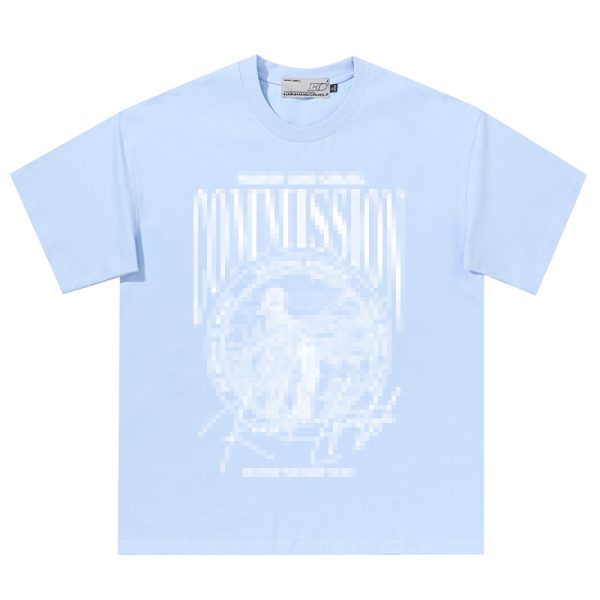 Vintage Letter Print Loose Fit Pure Cotton Couple T-Shirt in 90s Style