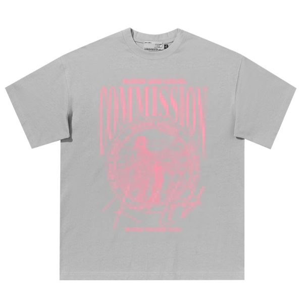 Vintage Letter Print Loose Fit Pure Cotton Couple T-Shirt in 90s Style