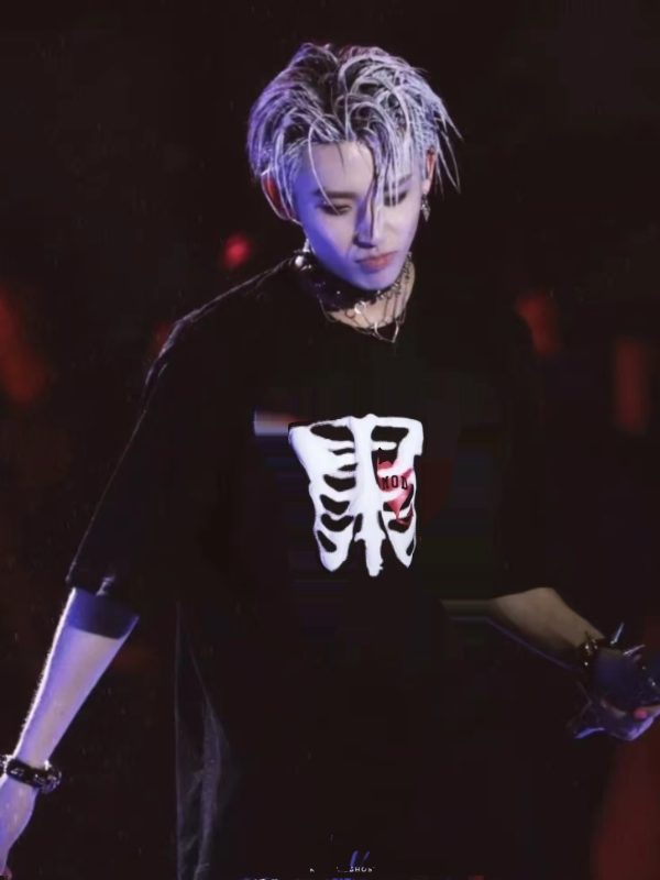 Vintage Washed Distressed Lil Ghost Short-Sleeve T-Shirt for Men and Women, Trendy Couple's Top, Y2K Fashion