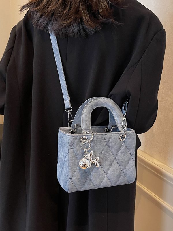 Winter Commuting Diamond Quilted Crossbody Bag - High-End Women's Handbag, Versatile Small Style for 2025