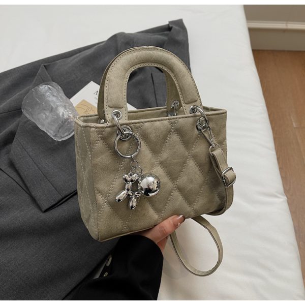Winter Commuting Diamond Quilted Crossbody Bag - High-End Women's Handbag, Versatile Small Style for 2025