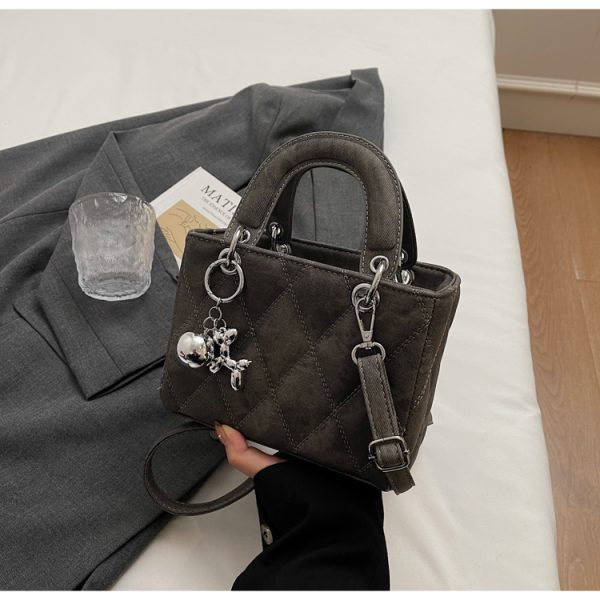 Winter Commuting Diamond Quilted Crossbody Bag - High-End Women's Handbag, Versatile Small Style for 2025