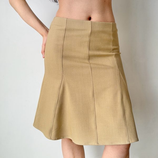 Women's Bodycon Fishtail Skirt - Mid-Waist A-Line Design, Versatile and Slimming European and American Style