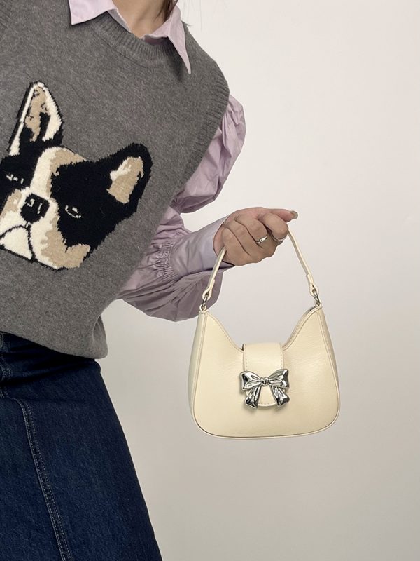Women's Bowknot Chain Bag - Japanese & Korean Style Crossbody Handheld Small Bag - Fresh 2025 Design for Trendy Fashion