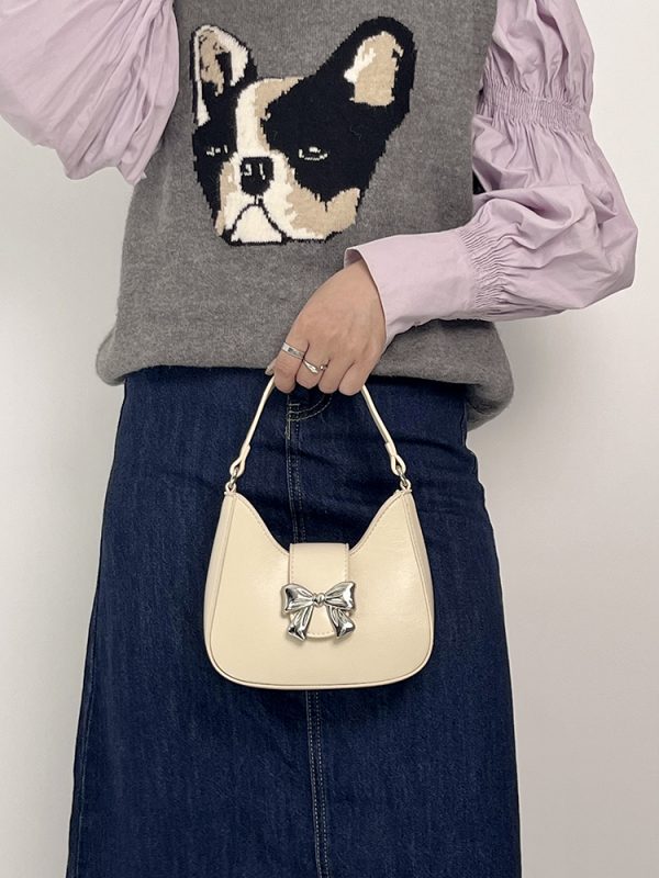 Women's Bowknot Chain Bag - Japanese & Korean Style Crossbody Handheld Small Bag - Fresh 2025 Design for Trendy Fashion