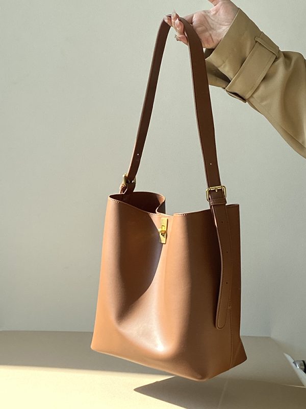 Women's Casual Bucket Bag - High-Quality Commuter Shoulder & Crossbody Bag for Everyday Use