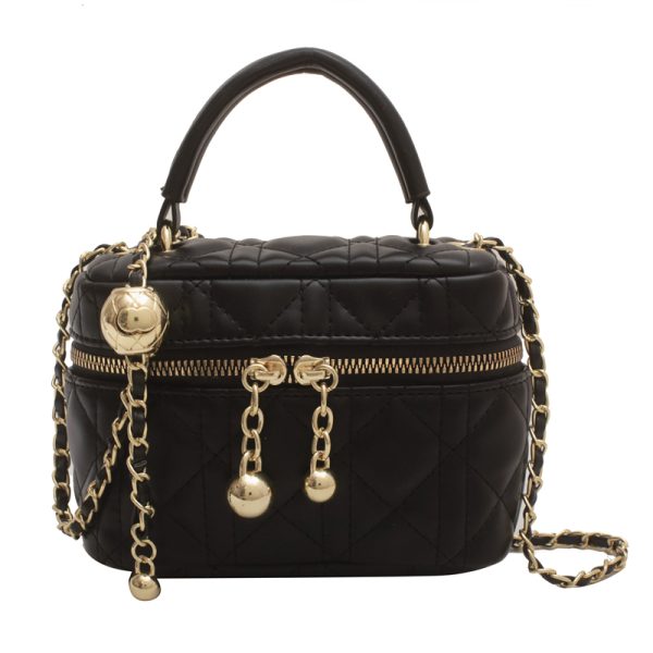 Women's Diamond-Pattern Chain Crossbody Bag, Stylish Small Square Bag for Spring/Summer 2025 Fashion Trends