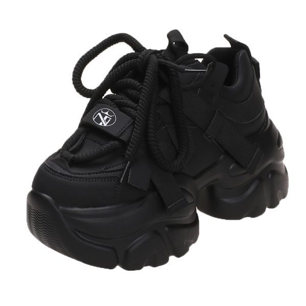 Women's European Station Dad Shoes - 2023 Autumn Short Height Thick-Soled Retro Casual Sports Footwear