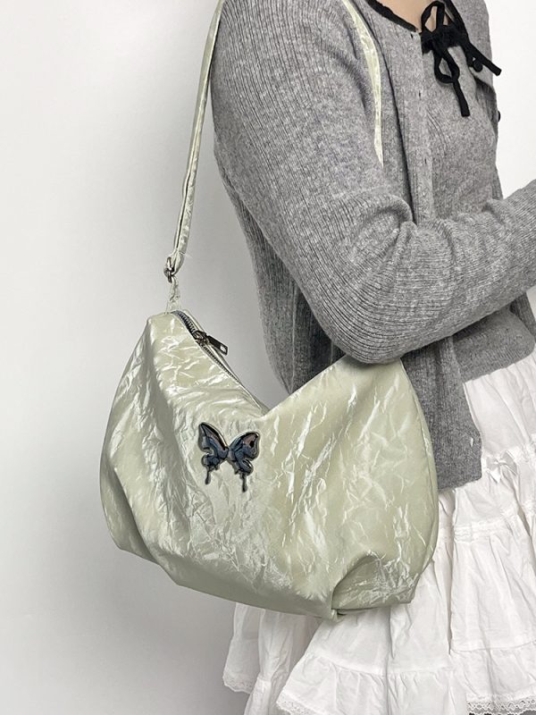 Women's Fresh Retro Tote Bag - Casual Commuting Shoulder Crossbody Bag for 2025, Chic Niche Design