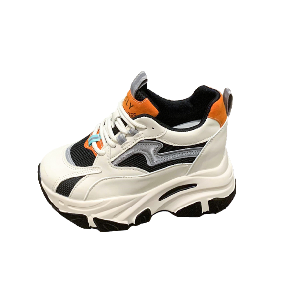 Women's Height-Increasing Dad Shoes - Soft-Soled Thick-Soled Sports Sneakers for Casual Wear - Trendy Autumn Winter 2024 Style