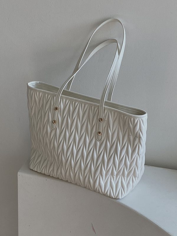 Women's High-End Large Capacity Commuter Tote Bag - 2025 Niche Design for Spring/Summer Fashion