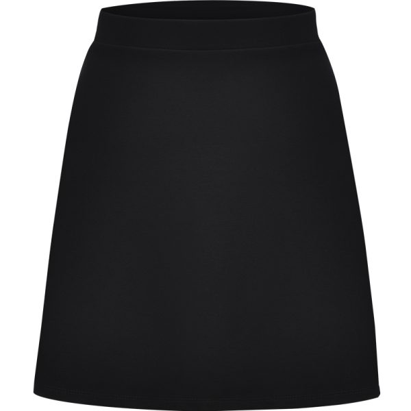 Women's High-Waisted A-Line Black Skirt - Versatile DIY Roman Fabric, Belly-Covering, Slimming Short Skirt