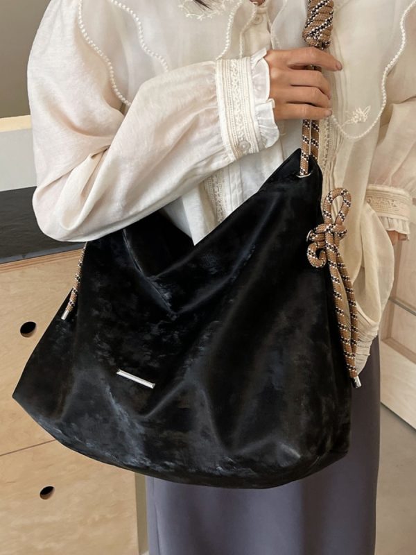 Women's Korean-Style Casual Large-Capacity Tote Bag - Trendy 2025 Summer Versatile Commuting Shoulder Bag