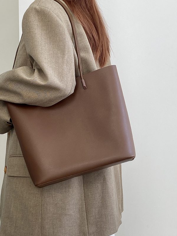 Women's Korean Style Commuter Tote Bag - Large Capacity Shoulder Bag for Spring/Summer 2025 - Trendy Niche Design